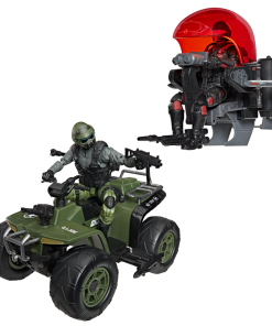 G.I. Joe Classified Series #218, Snake Eyes & Varmint ATV Vs. Stealth Viper & Cobra Stealth Flight Pod (Trubble Bubble)