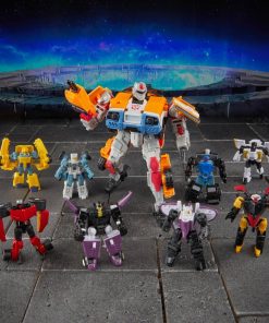 Transformers Age of the Primes Voyager Class Powerlinx Red Alert and 8 Mini-Con Pack